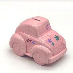 Volkswagen Flower Power Pink Piggy Bank